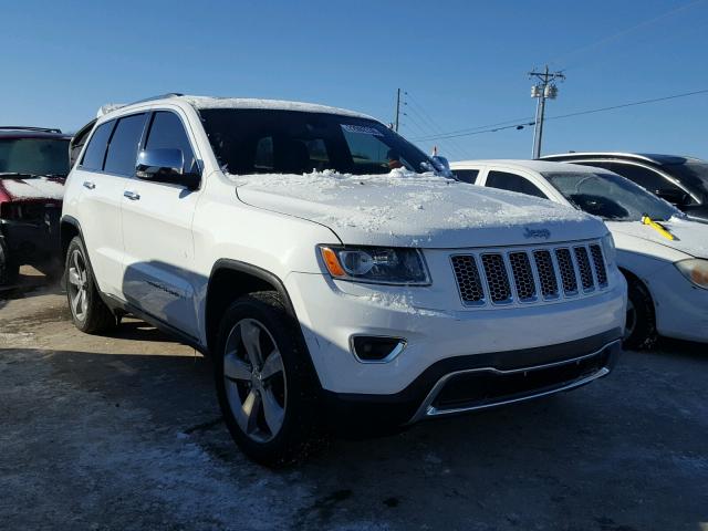 1C4RJEBG3EC157586 - 2014 JEEP GRAND CHER WHITE photo 1