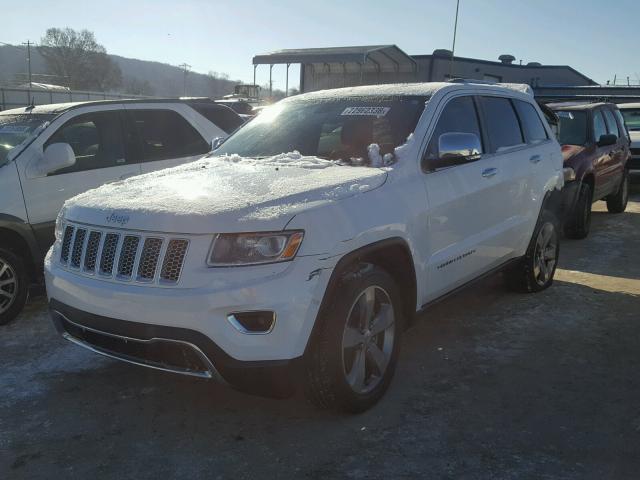 1C4RJEBG3EC157586 - 2014 JEEP GRAND CHER WHITE photo 2