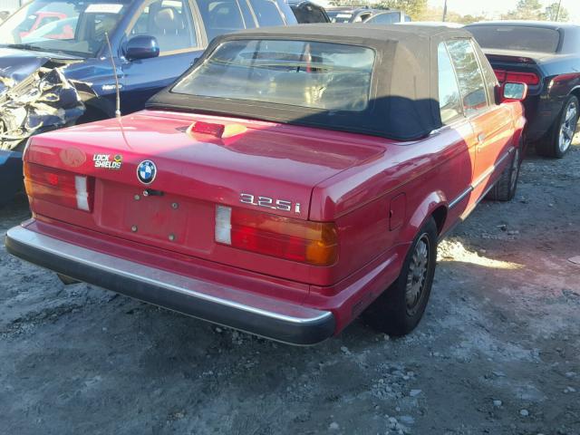 WBABB2300H1944488 - 1987 BMW 325 I AUTO RED photo 4