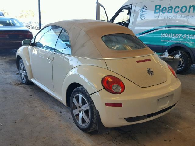 3VWRF31Y46M330948 - 2006 VOLKSWAGEN NEW BEETLE WHITE photo 3