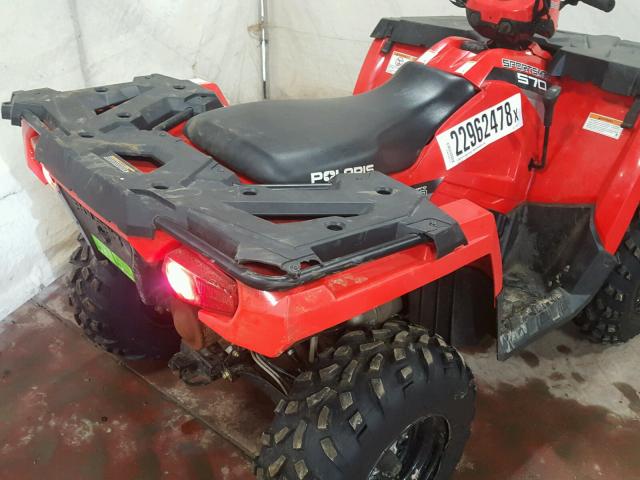 4XASEA571FA241033 - 2015 POLARIS SPORTSMAN RED photo 6