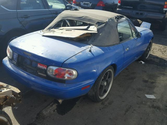 JM1NA3516N1302495 - 1992 MAZDA MX-5 MIATA BLUE photo 4