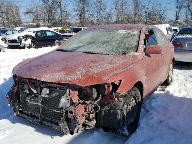 4T1BE46K98U234261 - 2008 TOYOTA CAMRY CE RED photo 2