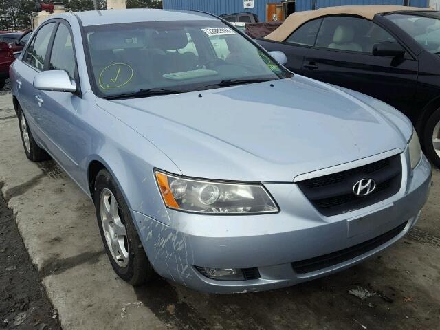 5NPEU46F36H109898 - 2006 HYUNDAI SONATA GLS BLUE photo 1