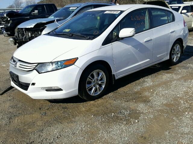 JHMZE2H79AS019429 - 2010 HONDA INSIGHT EX WHITE photo 2