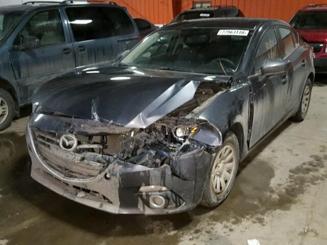 JM1BM1W36E1196581 - 2014 MAZDA 3 GRAND TO GRAY photo 2