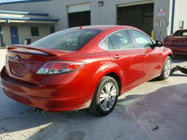 1YVHP82AX95M41843 - 2009 MAZDA 6 I RED photo 4