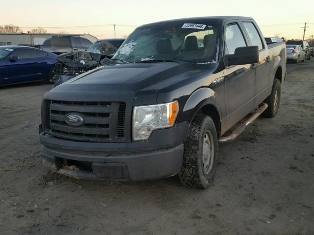 1FTEW1CW1AFB13402 - 2010 FORD F150 SUPER BLACK photo 2