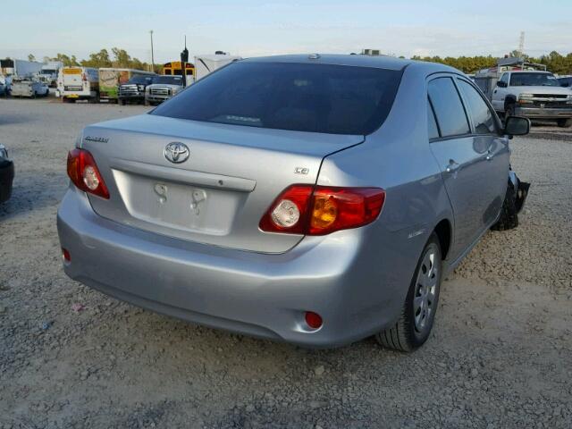 1NXBU4EE3AZ203303 - 2010 TOYOTA COROLLA BA SILVER photo 4