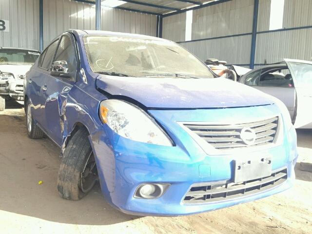 3N1CN7AP6CL942535 - 2012 NISSAN VERSA S/SV BLUE photo 1