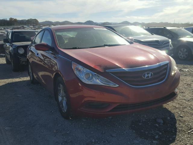 5NPEB4AC6CH493951 - 2012 HYUNDAI SONATA GLS RED photo 1