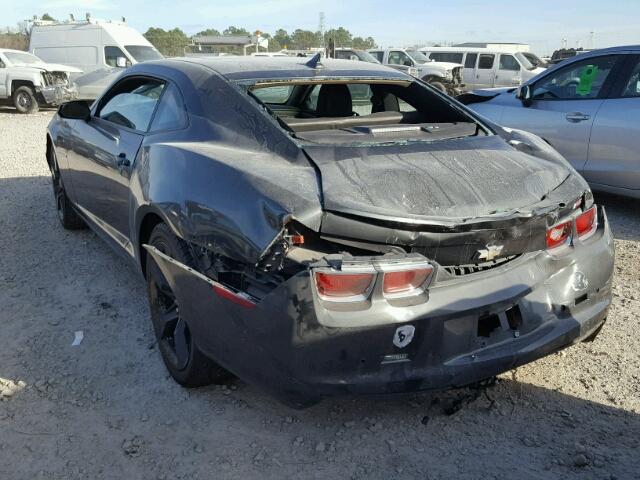 2G1FC1E38C9153058 - 2012 CHEVROLET CAMARO LT BLACK photo 3