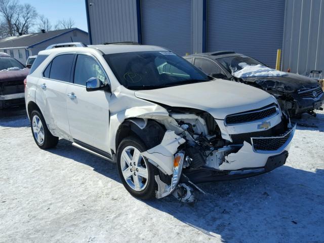 1GNALDEK2FZ140494 - 2015 CHEVROLET EQUINOX LT WHITE photo 1