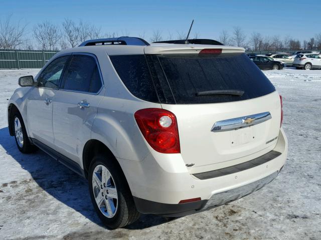 1GNALDEK2FZ140494 - 2015 CHEVROLET EQUINOX LT WHITE photo 3