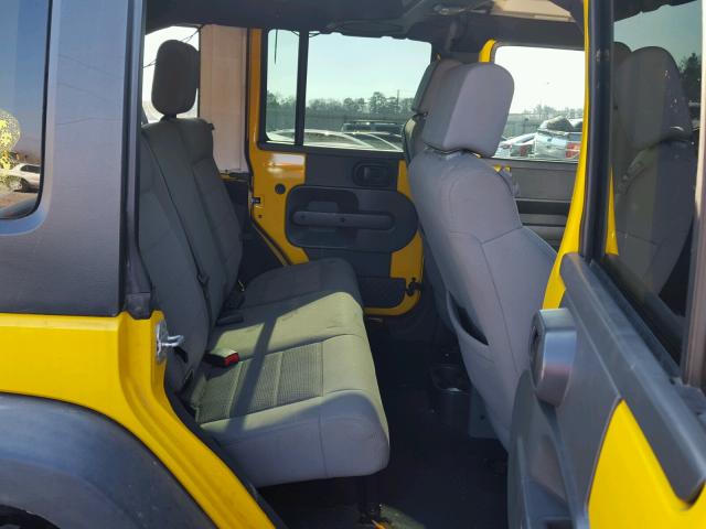 1J8GA69188L636355 - 2008 JEEP WRANGLER U YELLOW photo 6