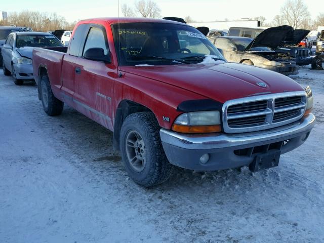 1B7GL22X8WS686944 - 1998 DODGE DAKOTA RED photo 1