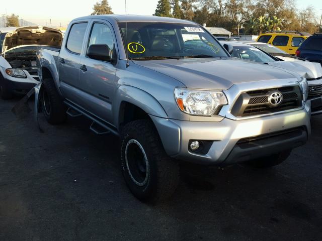 3TMLU4EN0FM190112 - 2015 TOYOTA TACOMA DOU SILVER photo 1