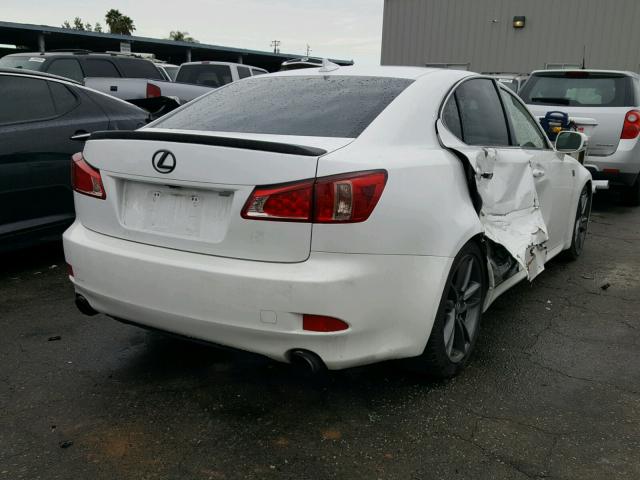 JTHBE5C20C5028584 - 2012 LEXUS IS 350 WHITE photo 4