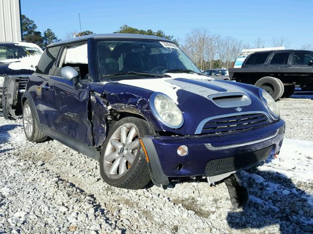 WMWRE33556TJ36887 - 2006 MINI COOPER S BLUE photo 1