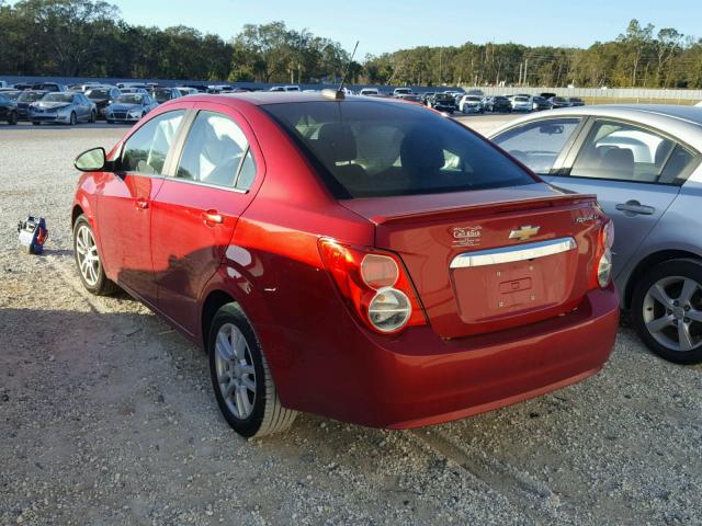 1G1JC5SH7F4178297 - 2015 CHEVROLET SONIC LT RED photo 3