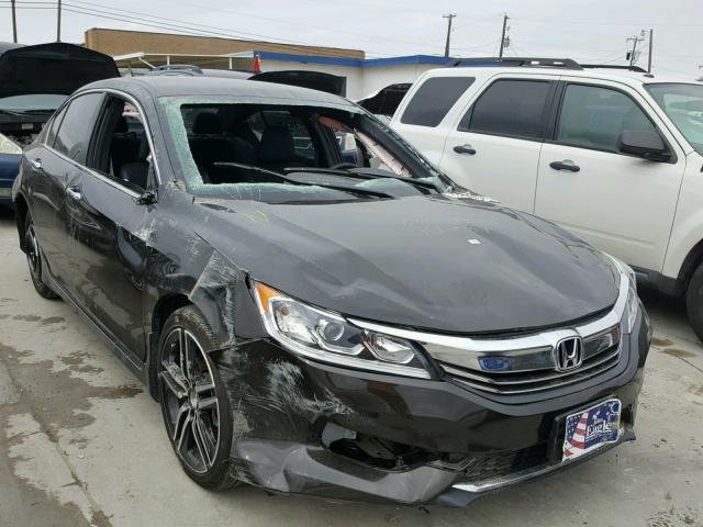 1HGCR2F50HA161487 - 2017 HONDA ACCORD SPO BROWN photo 1