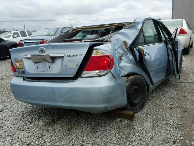 4T1BE32K55U962980 - 2005 TOYOTA CAMRY LE BLUE photo 4