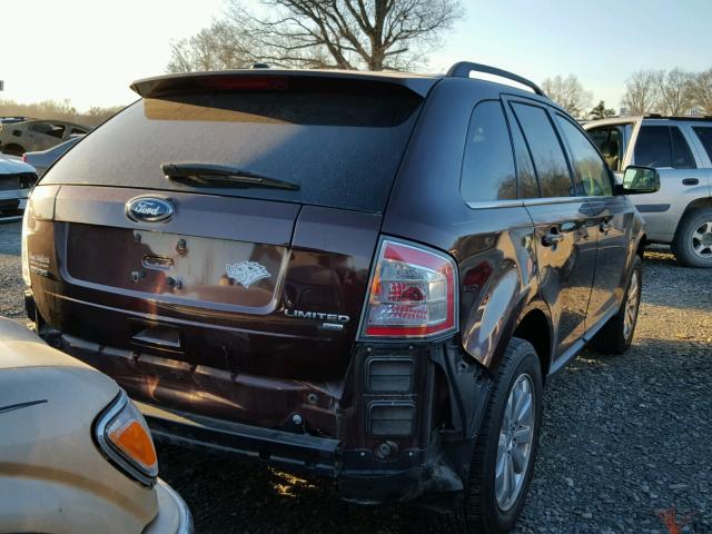 2FMDK4KC2ABB01787 - 2010 FORD EDGE LIMIT BURGUNDY photo 4