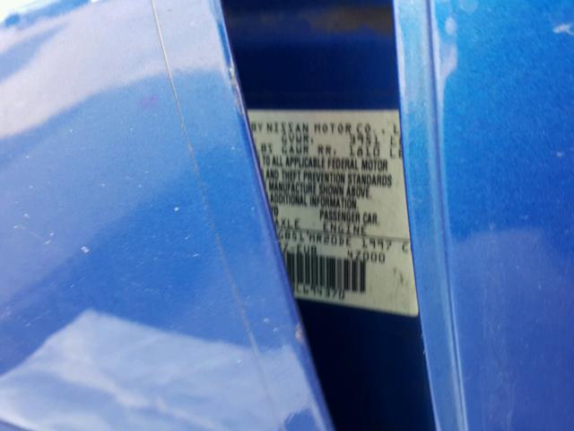 3N1AB6AP7BL694370 - 2011 NISSAN SENTRA 2.0 BLUE photo 10