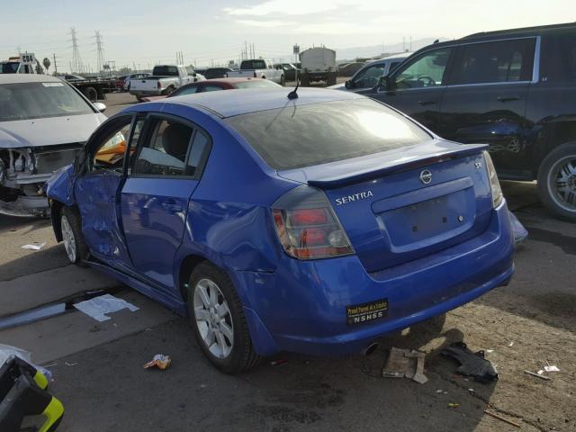 3N1AB6AP7BL694370 - 2011 NISSAN SENTRA 2.0 BLUE photo 3