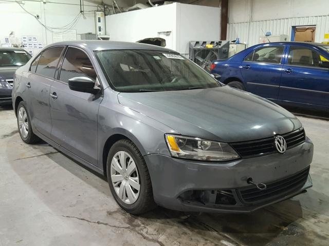 3VW1K7AJ1CM353554 - 2012 VOLKSWAGEN JETTA BASE GRAY photo 1