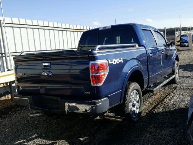 1FTFW1EV4AKC33842 - 2010 FORD F150 SUPER BLUE photo 4