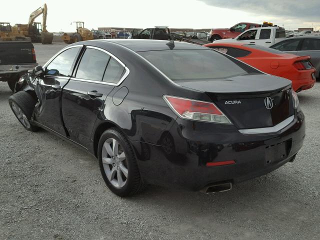 19UUA8F5XCA011491 - 2012 ACURA TL BLACK photo 3