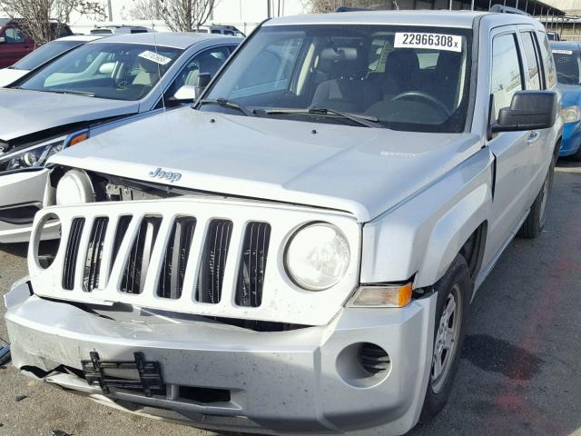 1J4NT2GB5AD585243 - 2010 JEEP PATRIOT SP SILVER photo 2