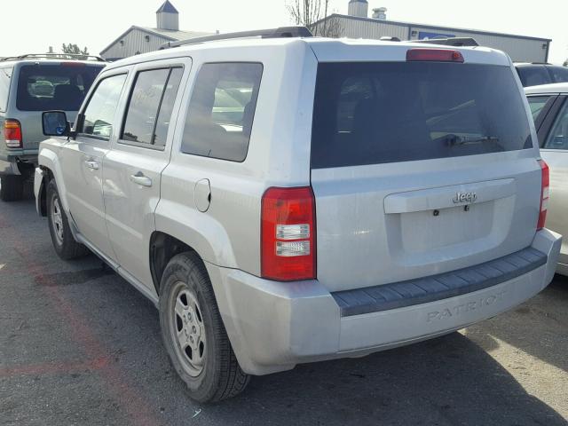 1J4NT2GB5AD585243 - 2010 JEEP PATRIOT SP SILVER photo 3