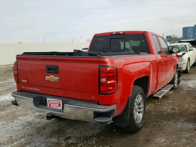 1GCVKREC4HZ380765 - 2017 CHEVROLET SILVERADO RED photo 4