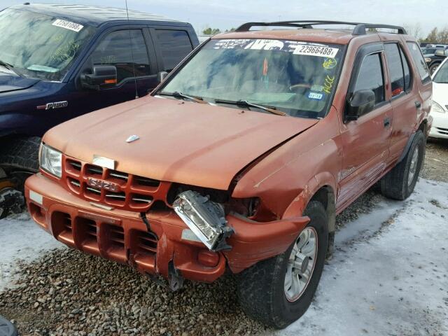 4S2CK58W814324373 - 2001 ISUZU RODEO S ORANGE photo 2