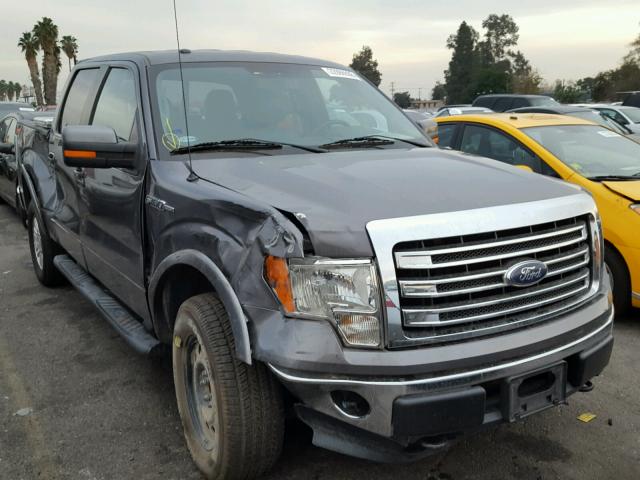 1FTFW1EF9DKF60864 - 2013 FORD F150 SUPER GRAY photo 1