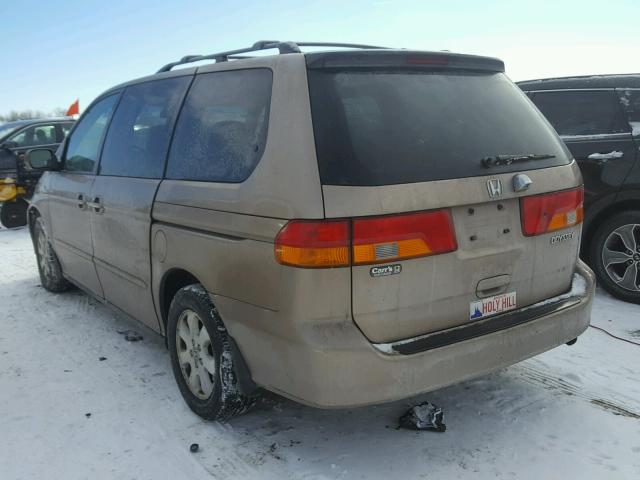 5FNRL18713B062034 - 2003 HONDA ODYSSEY EX GOLD photo 3