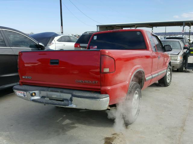 1GCDT19W6YK200600 - 2000 CHEVROLET S TRUCK S1 RED photo 4