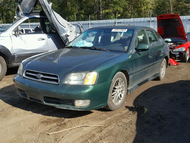 4S3BE645116215274 - 2001 SUBARU LEGACY GT GREEN photo 2