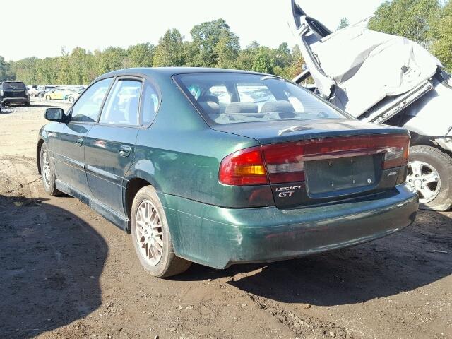 4S3BE645116215274 - 2001 SUBARU LEGACY GT GREEN photo 3