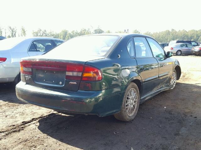 4S3BE645116215274 - 2001 SUBARU LEGACY GT GREEN photo 4