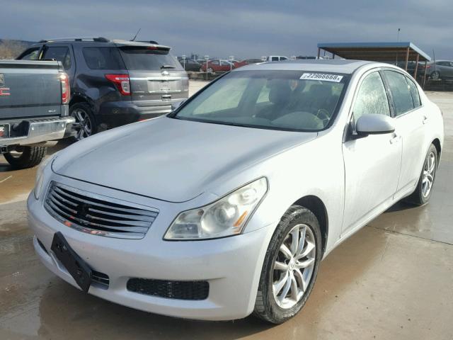 JNKBV61F77M814146 - 2007 INFINITI G35 SILVER photo 2