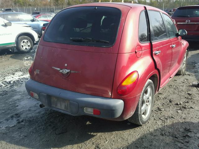 3C8FY4BB61T665156 - 2001 CHRYSLER PT CRUISER BURGUNDY photo 4