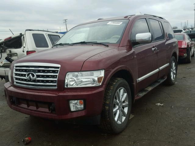 5N3ZA0NE4AN904644 - 2010 INFINITI QX56 BURGUNDY photo 2