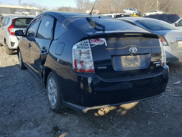 JTDKB20U277621615 - 2007 TOYOTA PRIUS BLACK photo 3