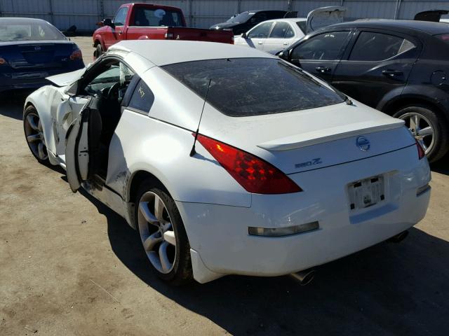 JN1BZ34D87M503407 - 2007 NISSAN 350Z COUPE WHITE photo 3