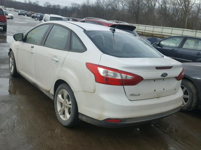 1FADP3F2XEL438320 - 2014 FORD FOCUS SE WHITE photo 3