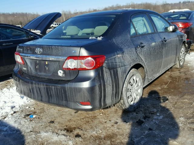 2T1BU4EE7CC908836 - 2012 TOYOTA COROLLA BA GRAY photo 4