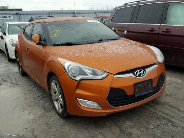 KMHTC6AD9DU138803 - 2013 HYUNDAI VELOSTER B ORANGE photo 1